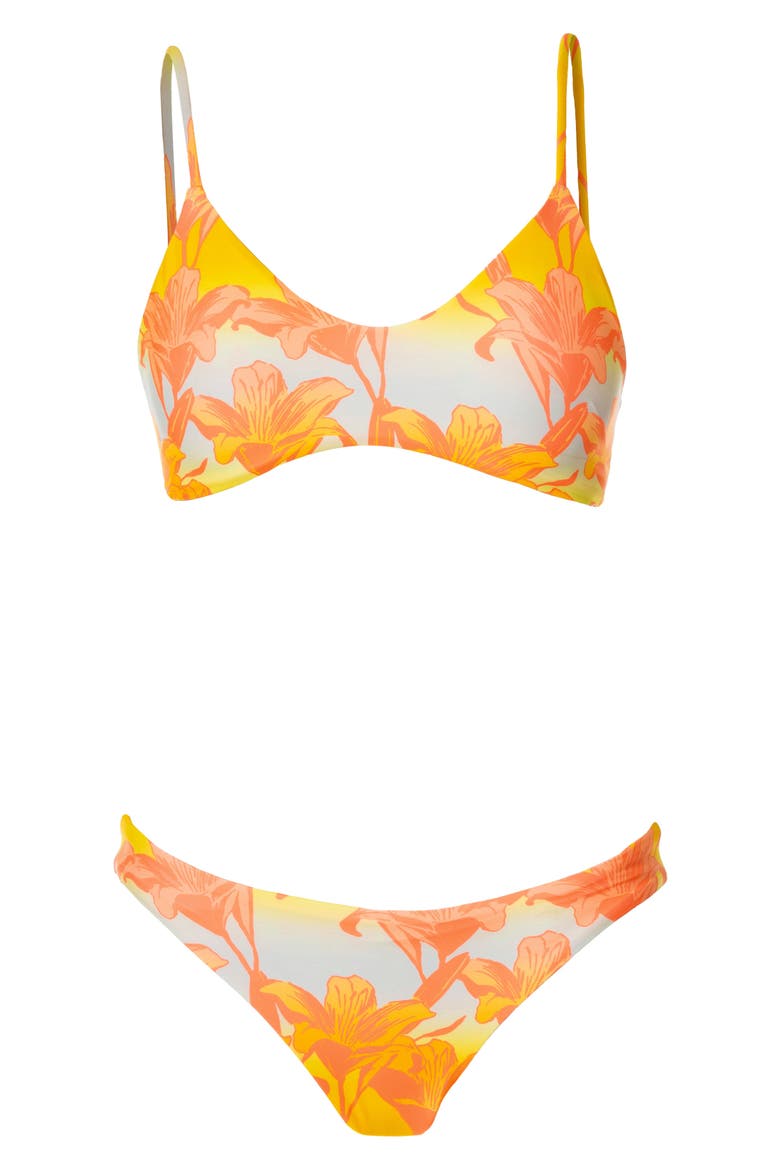 Golden Lily Liberties Reversible Bikini Top, Alternate, color, OPEN YELLOW