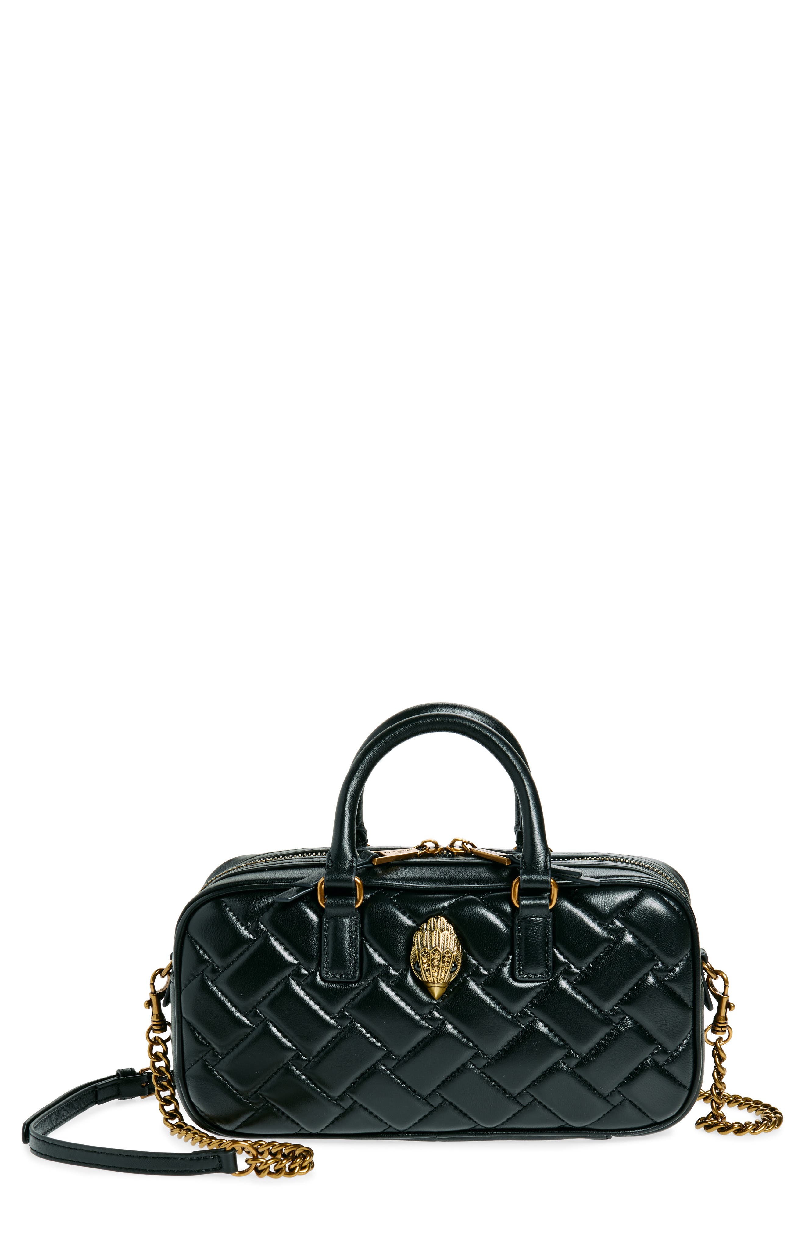 Kurt Geiger London Small Kensington Quilted Leather Duffle Bag