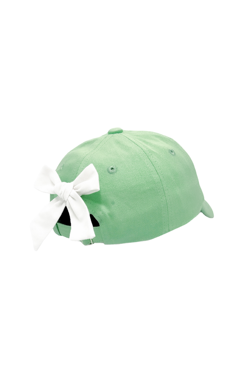 Bits & Bows Pumpkin Halloween Twill Bow Baseball Hat In Green