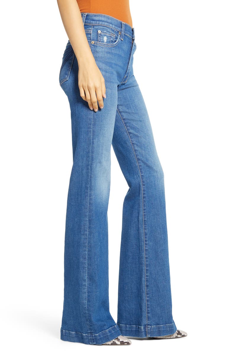 7 For All Mankind <sup>®</sup> Dojo High Waist Flare Jeans, Alternate, color,