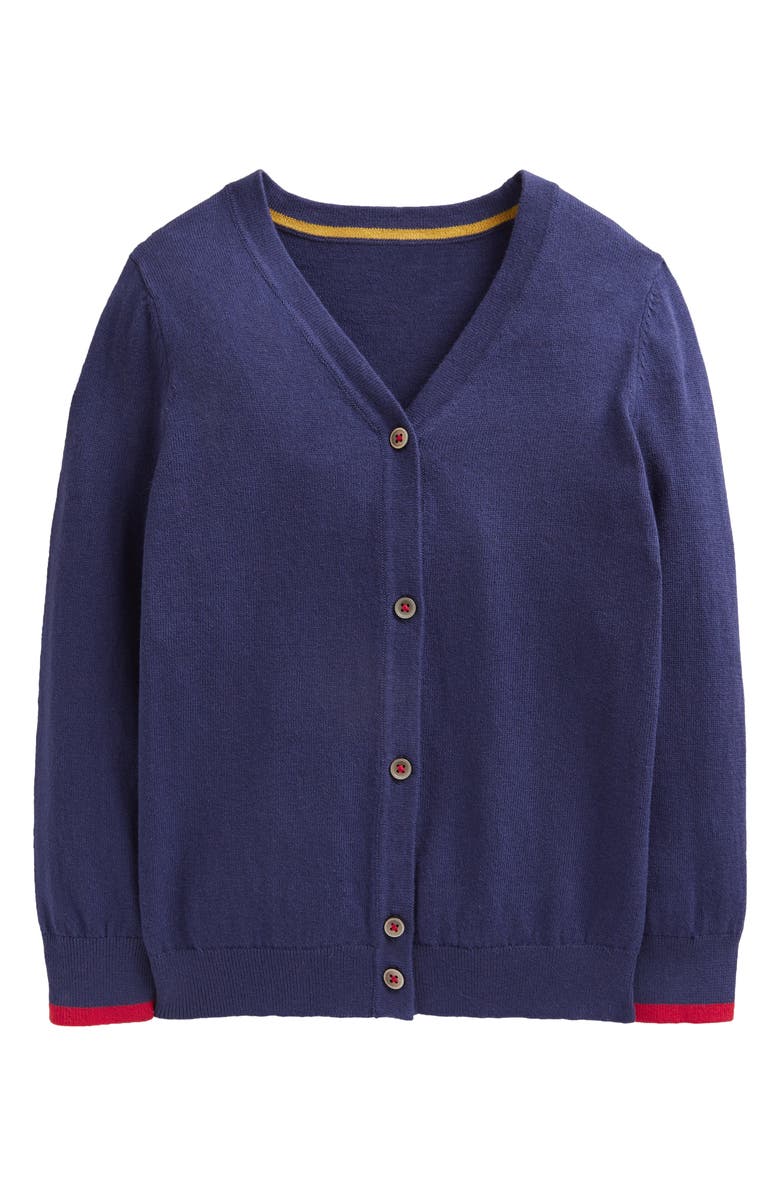 Mini Boden Kids' Cotton Button-Up Cardigan, Main, color, 