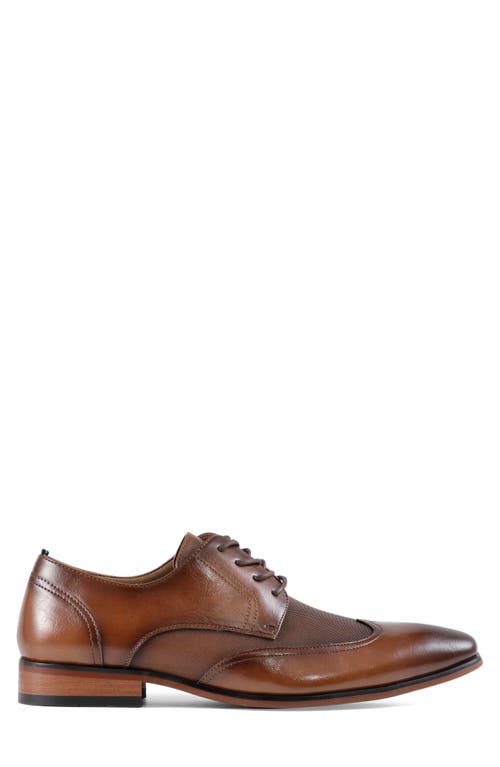 Tommy Hilfiger Sagent Wingtip Derby In Medium Brown