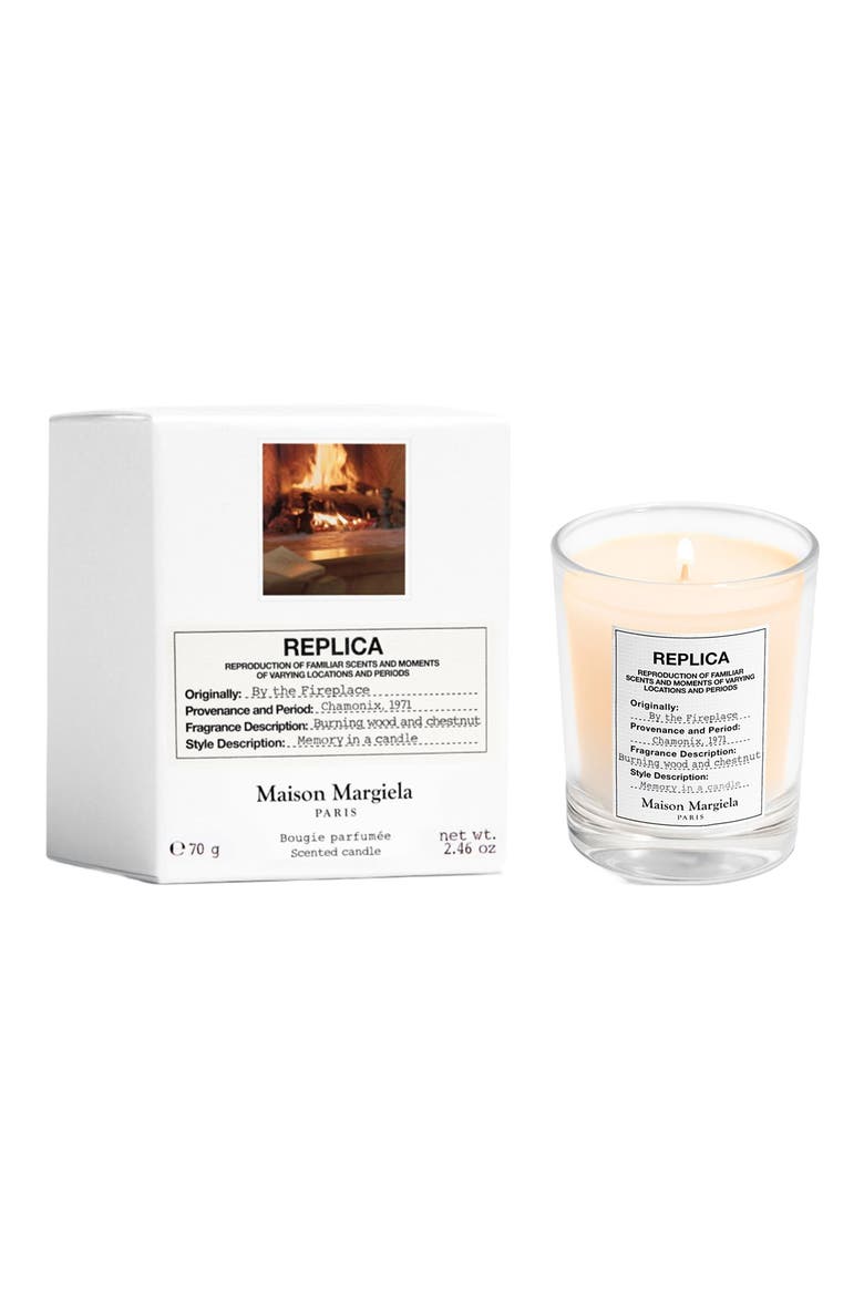Replica By the Fireplace Scented Candle, Alternate, color, NONE