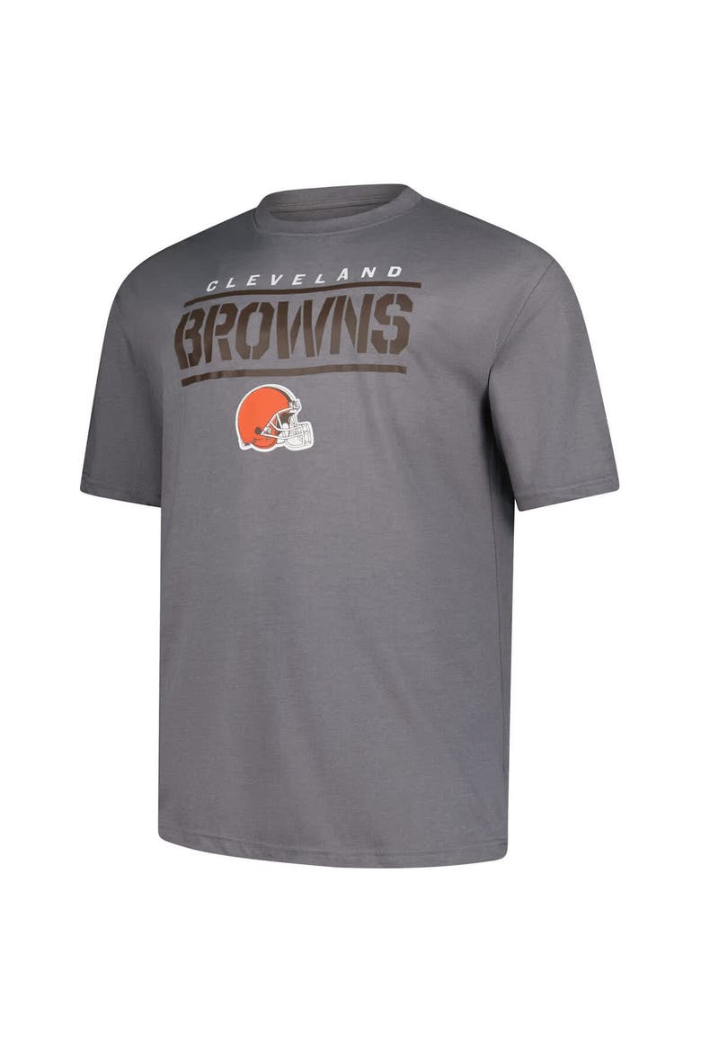 Men's Fanatics Heather Gray Cleveland Browns Big & Tall Top Notch T-Shirt, Alternate, color, Heather Gray