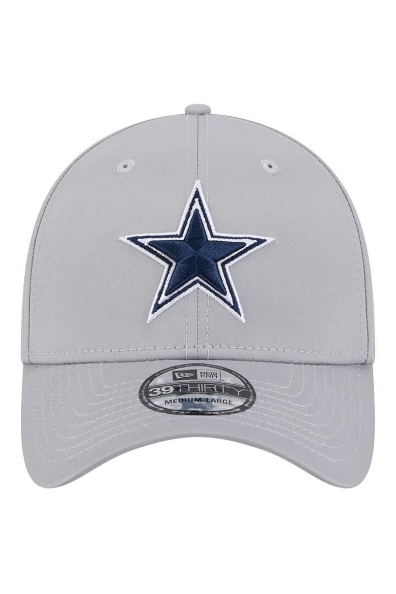 Men's New Era Gray Dallas Cowboys Active 39THIRTY Flex Hat, Alternate, color, Gray