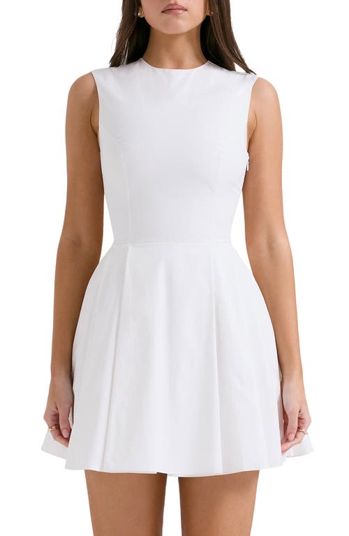 House Of Cb Claretta Sleeveless Minidress In White