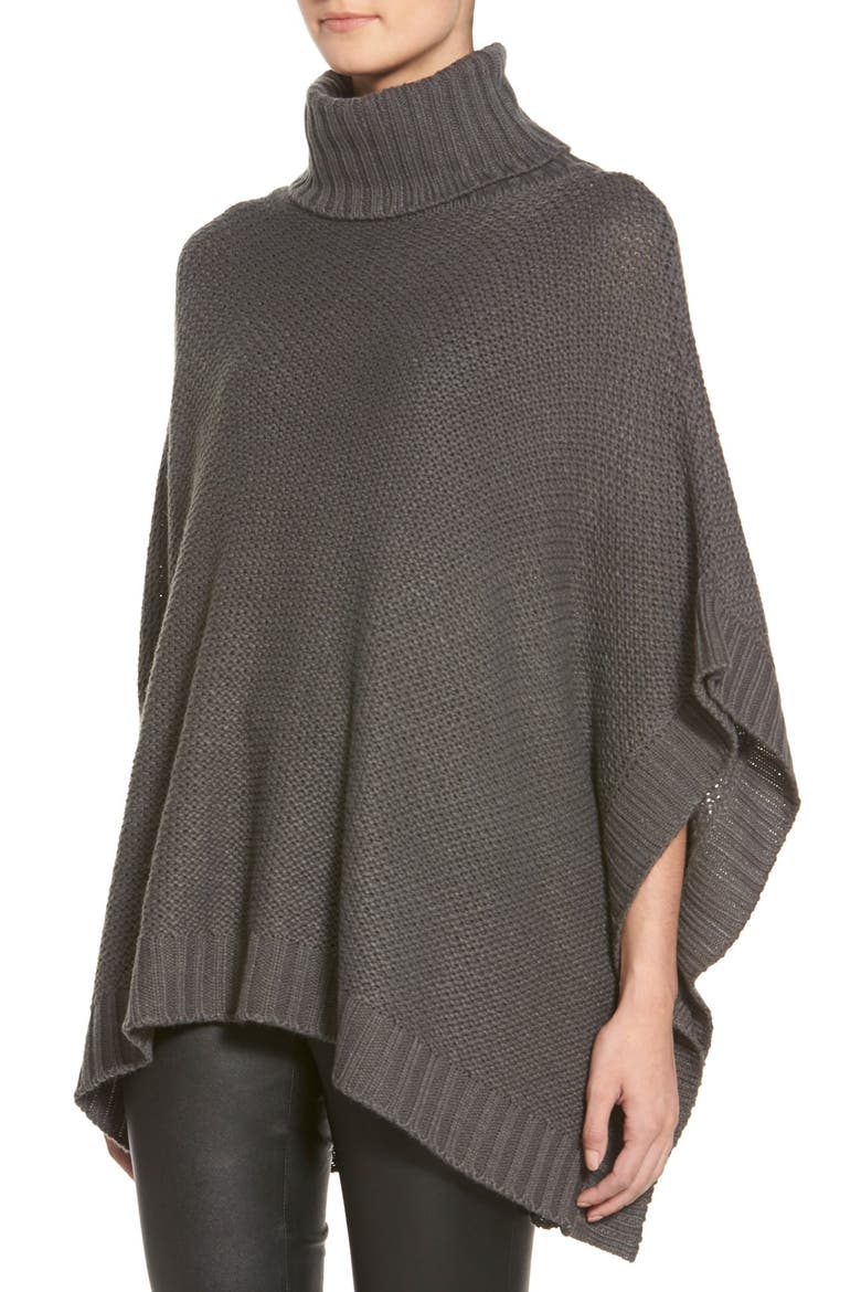 'Maya' Poncho, Alternate, color, GRANITE