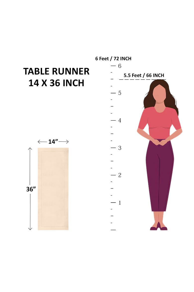 Linen Table Runner - Milan, Alternate, color, Bubblegum Pink