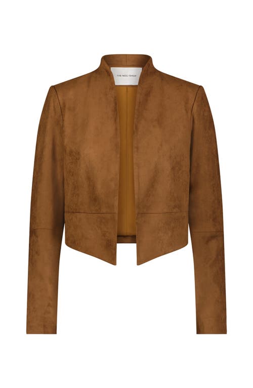 The Noli Shop Yasmin Suede Jacket In Multi
