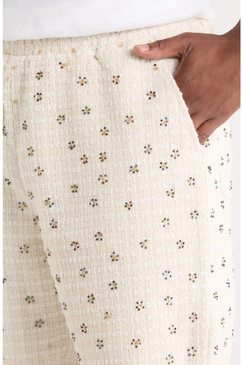 Beaded Shorts, Alternate, color, WHITE