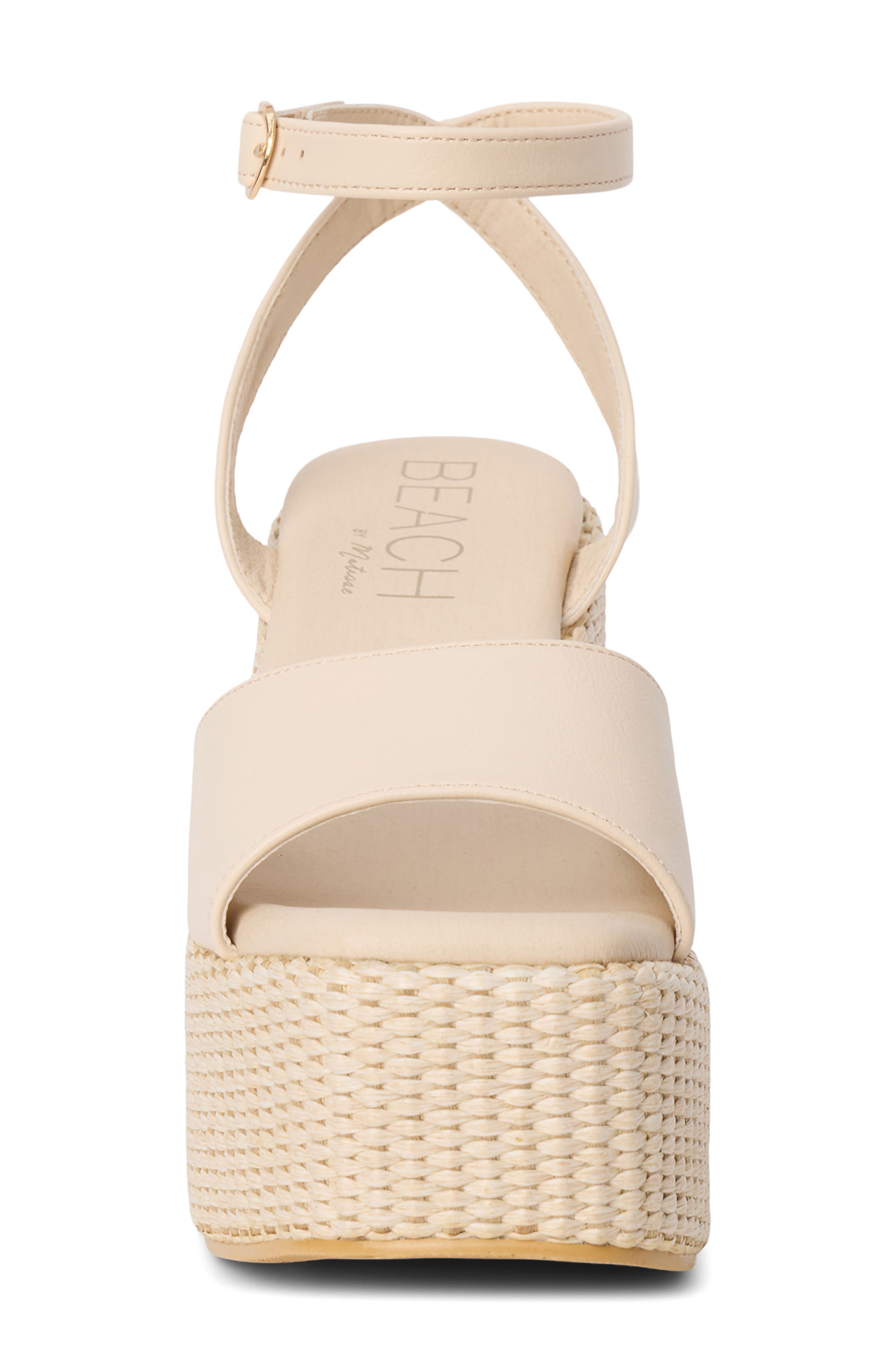 Arden Ankle Strap Platform Sandal, Alternate, color, IVORY