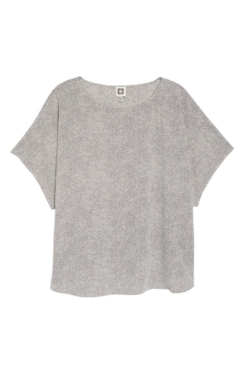 Anne Klein Dot Print Blouse, Alternate, color, Anne White/ Anne Black