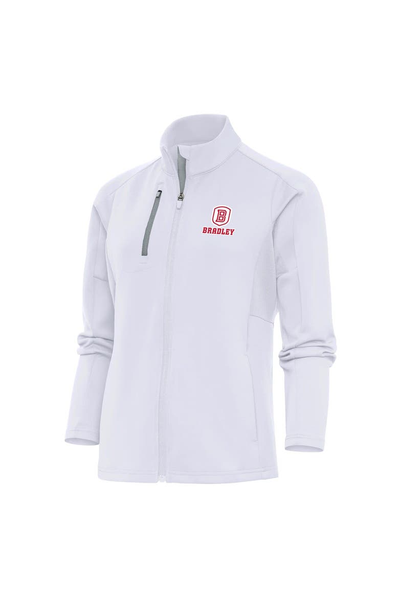Women's Antigua White Bradley Braves Generation Digital Thermal Full-Zip Jacket, Main, color, White