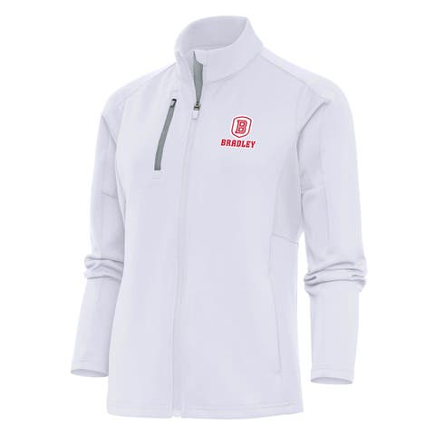 Women's Antigua White Bradley Braves Generation Digital Thermal Full-Zip Jacket