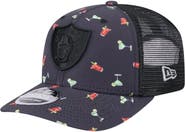 New Era Men's New Era Navy/Black Las Vegas Raiders Adventure Drinks Pattern 9SEVENTY Stretch-Snap Hat