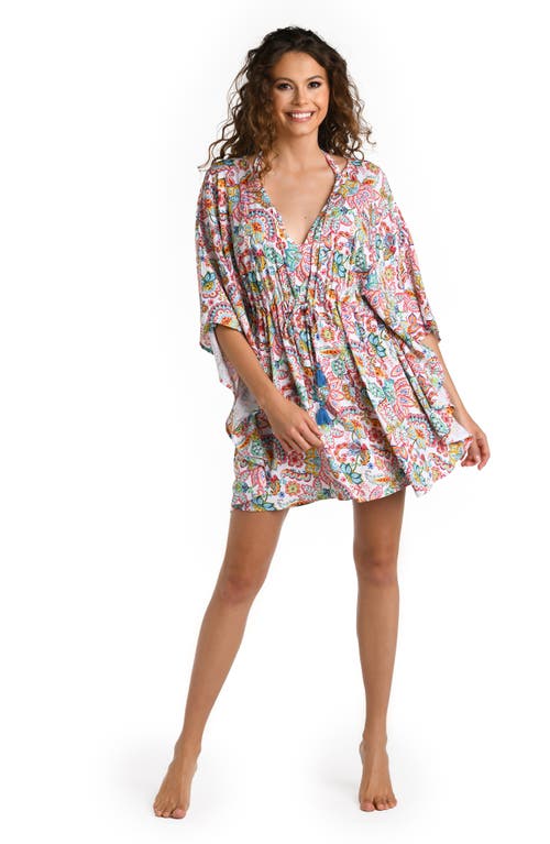 La Blanca Paisley Caftan Coverup In Multi