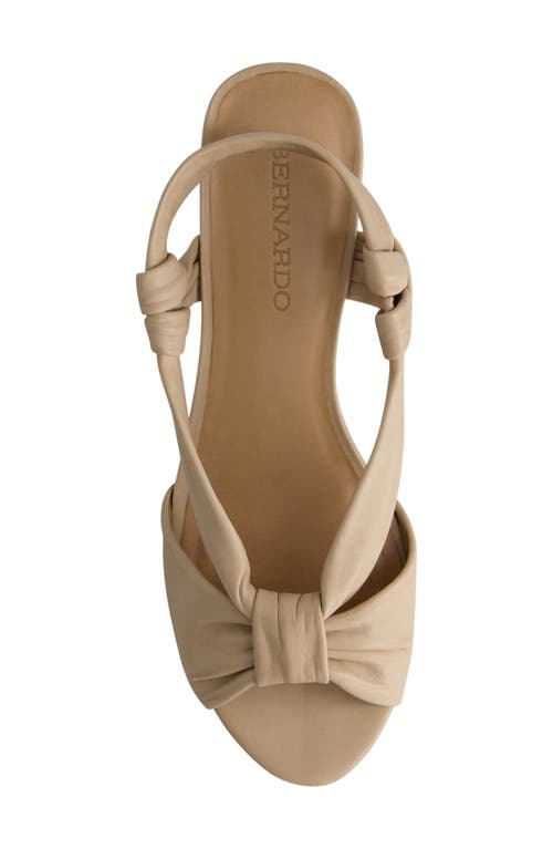 Bernardo Footwear Winifred Slingback Wedge Sandal In Brown