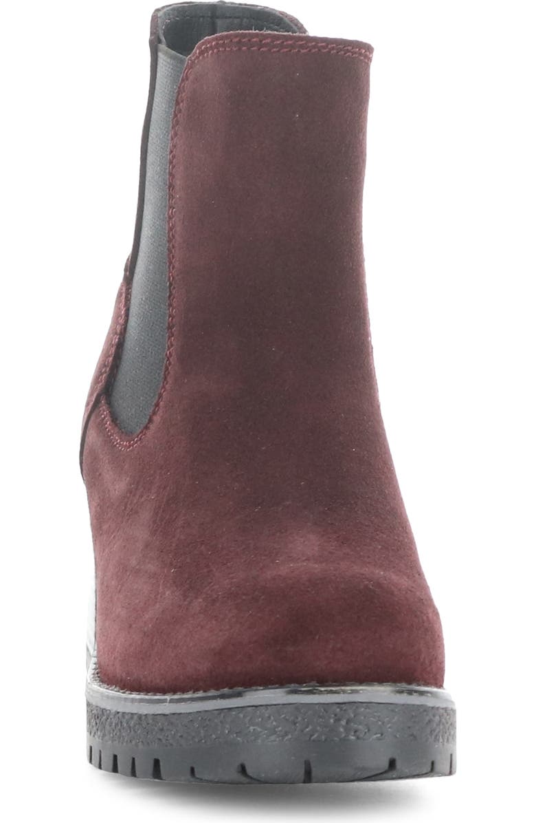 Bos. & Co. Mercy Waterproof Zip Bootie, Alternate, color, Mulberry Suede