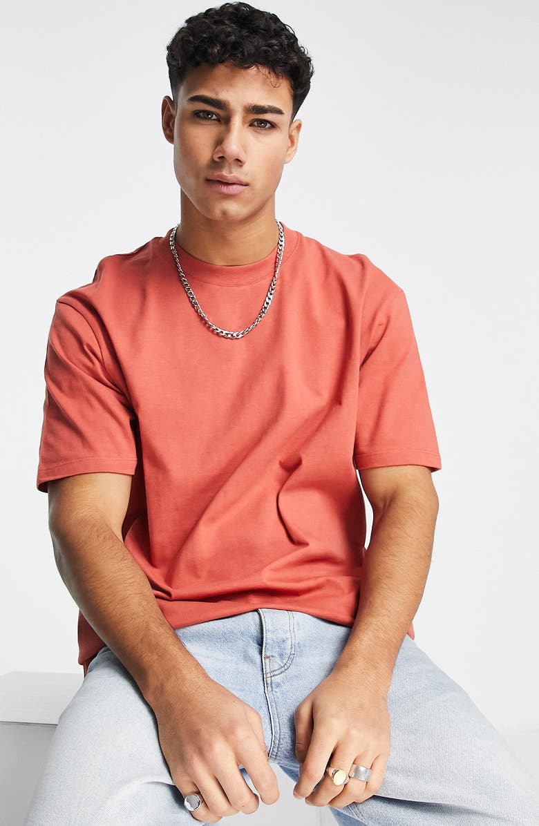 Topman Oversize Solid Cotton T-Shirt, Alternate, color,