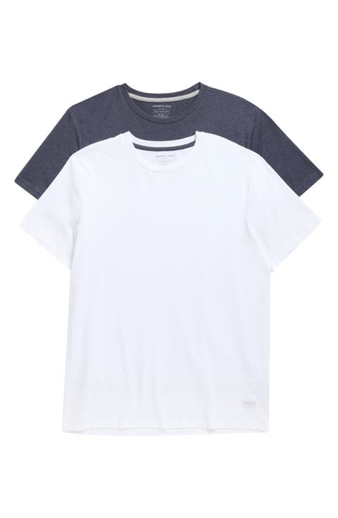 2-Pack Cotton Blend Crewneck Undershirts