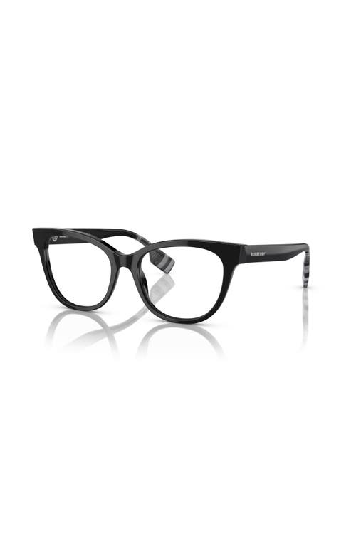 Burberry 53mm Cat Eye Optical Glasses In Black