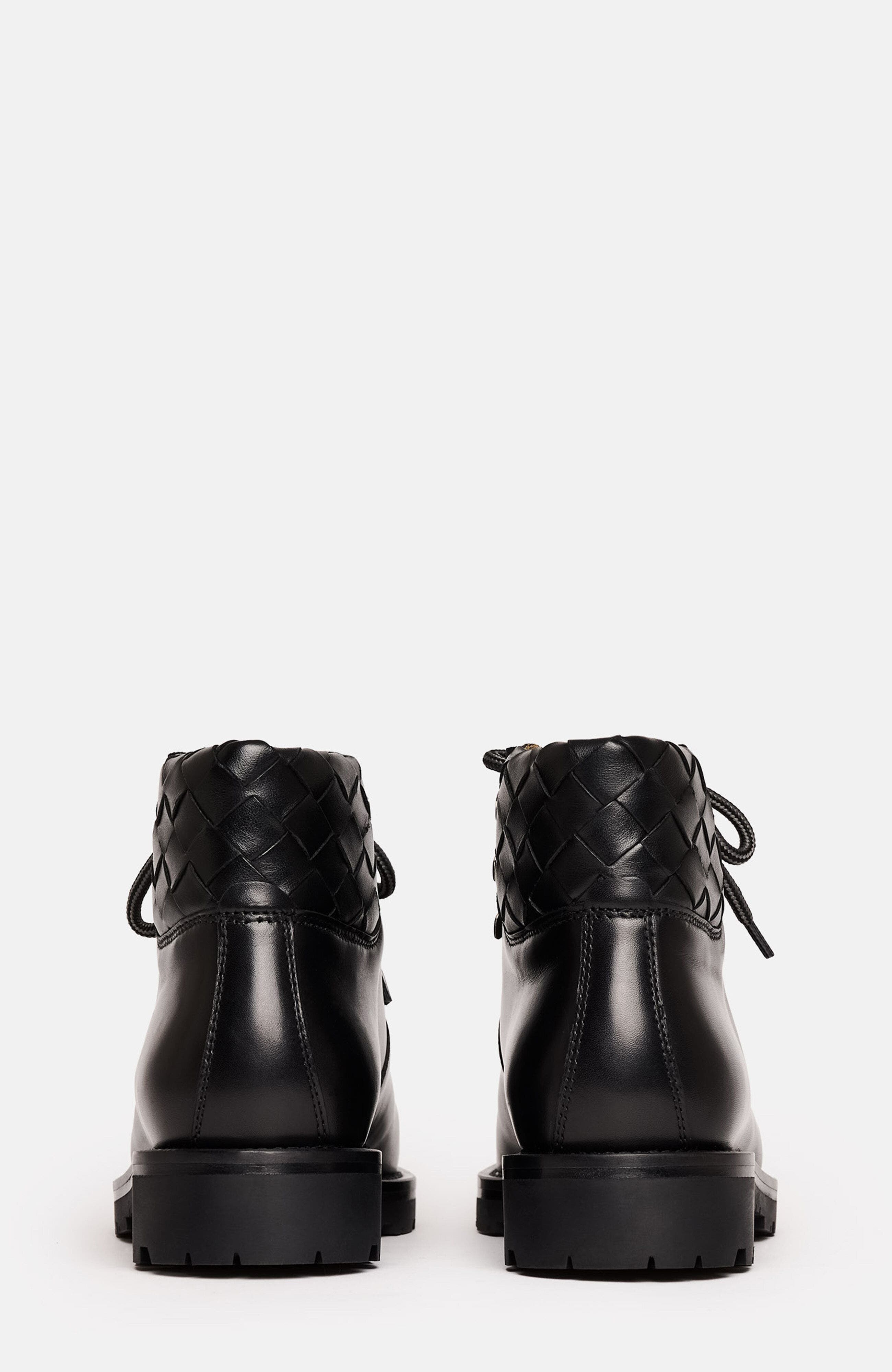 SCAROSSO Catherine Boots, Alternate, color, Black Woven - Calf