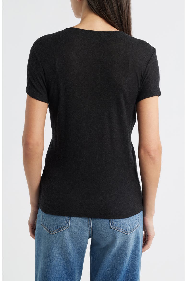 Basic Wool Blend T-Shirt, Alternate, color, BLACK