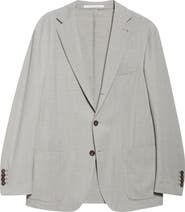Eleventy Single Breasted Stretch Wool Sport Coat