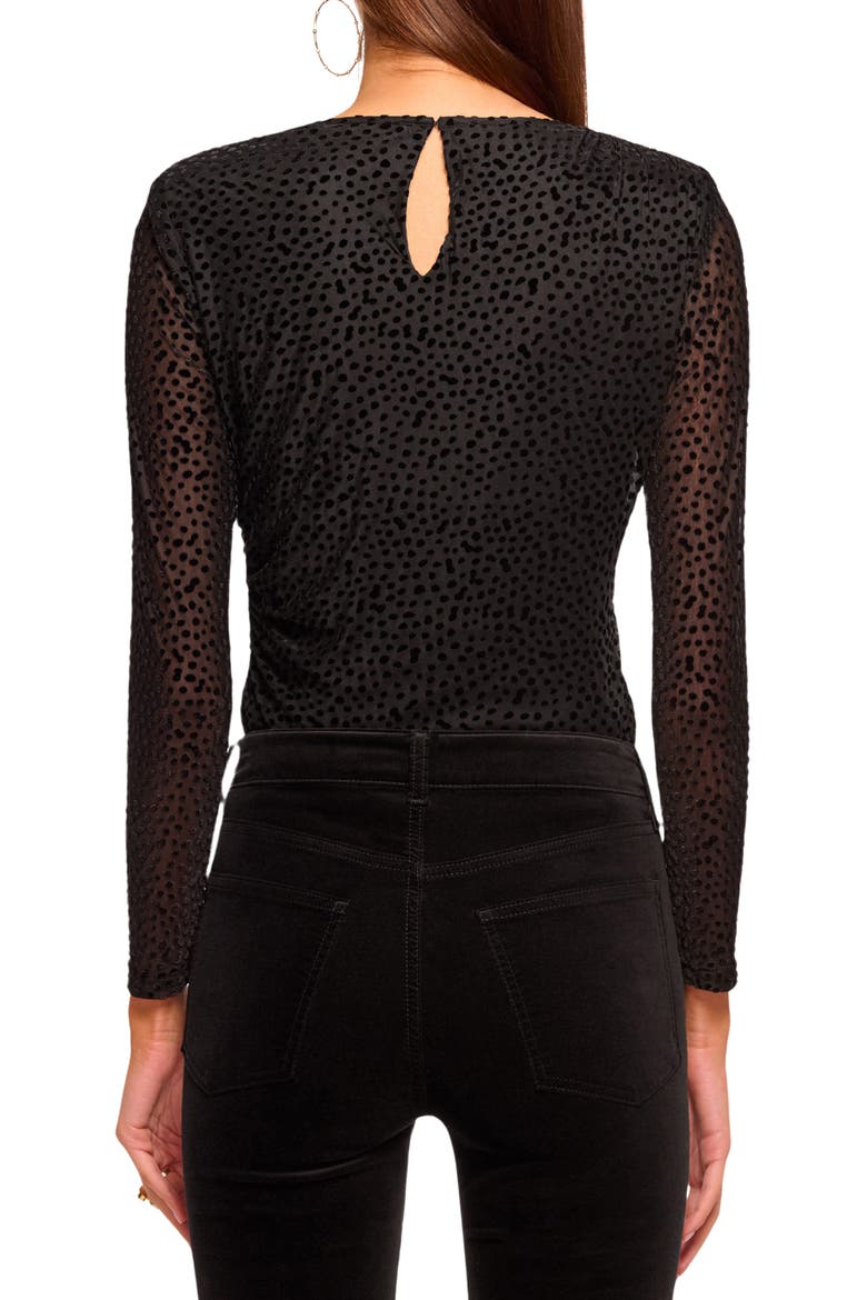 Larry Polka Dot Long Sleeve Top, Alternate, color, BLACK DOT