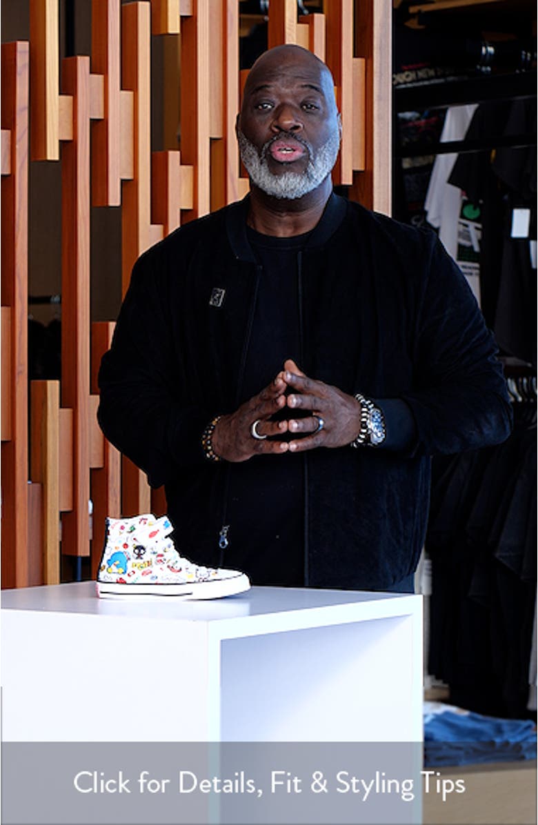 Kids' x Hello Kitty<sup>®</sup> and Friends Chuck Taylor<sup>®</sup> All Star<sup>®</sup> 1V High Top Sneaker, sales video thumbnail