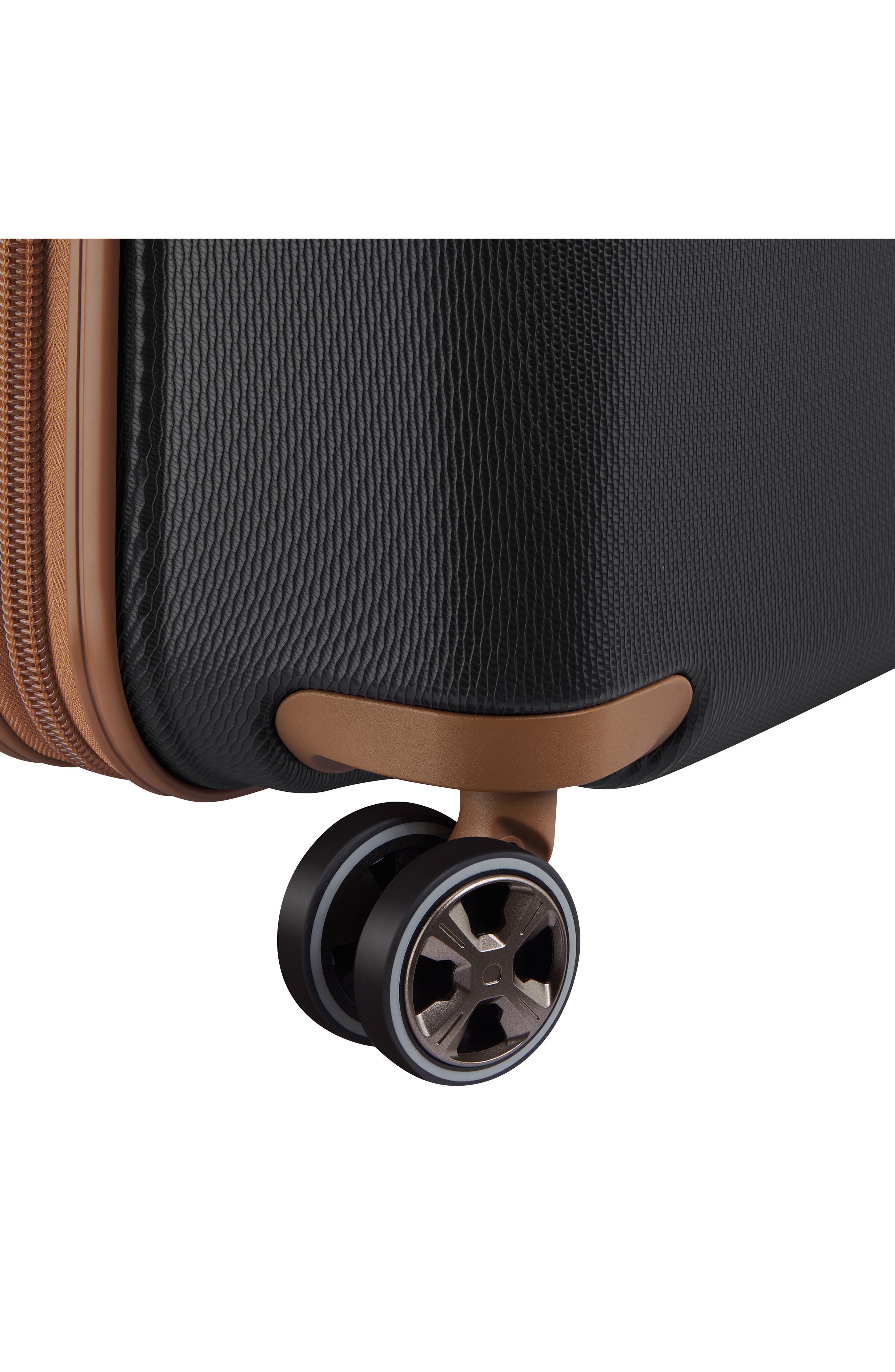 DELSEY Flanerie 24-Inch Hardside Spinner Luggage, Alternate, color, Black/ Brown