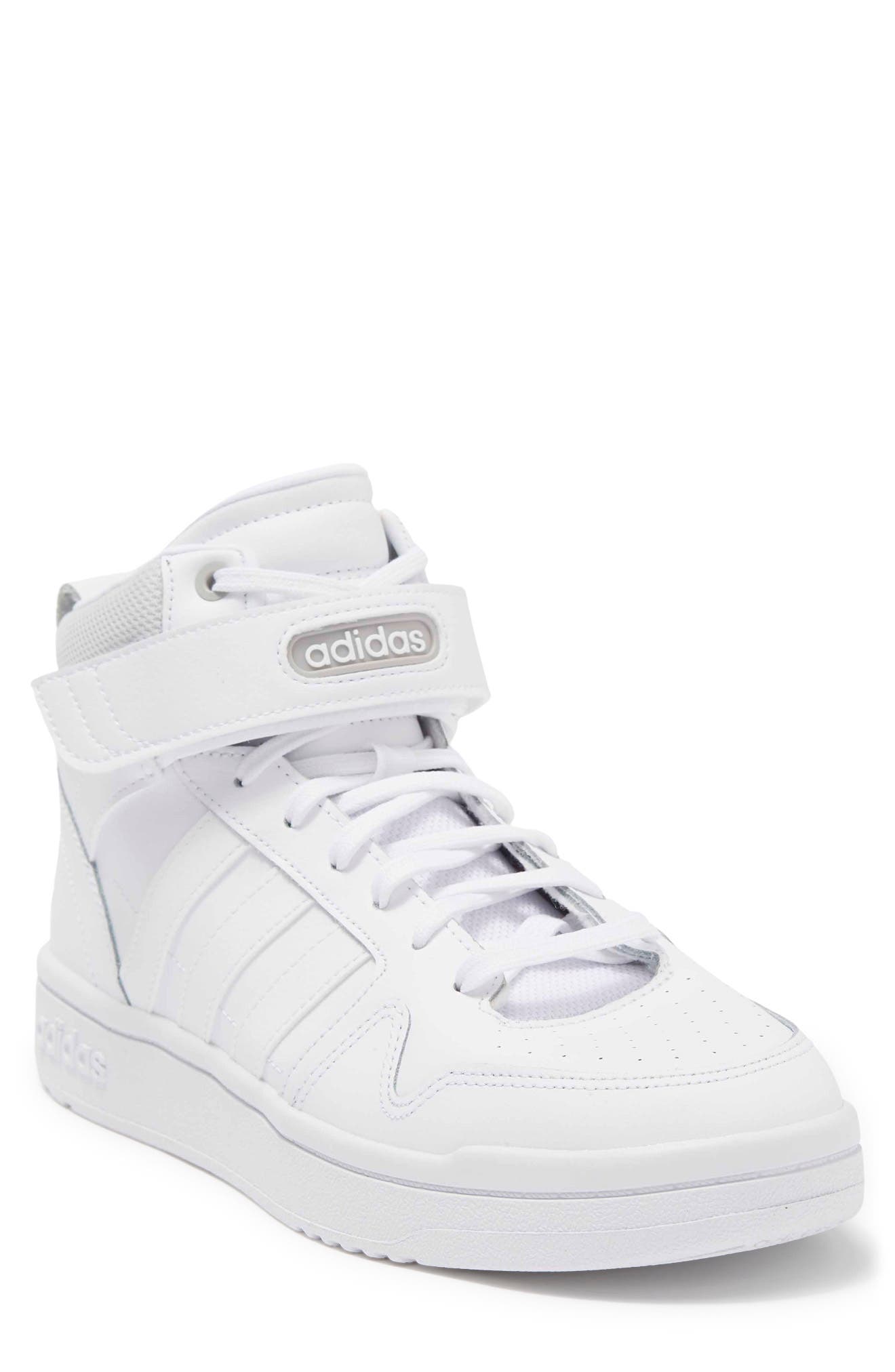 Postmove Mid Sneaker, Main, color, FTWR WHITE/FTWR WHITE/GREY TWO