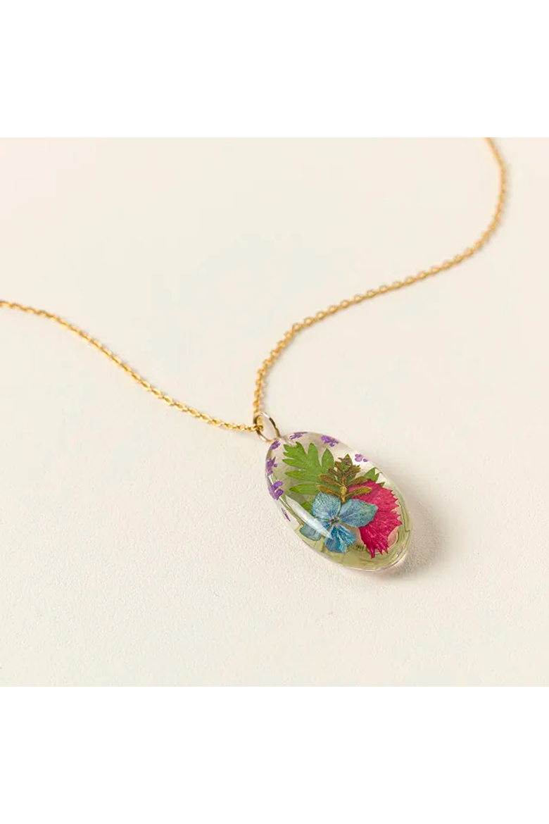 Mother and Daughter Flower Necklace by Belart, Main, color, Multi