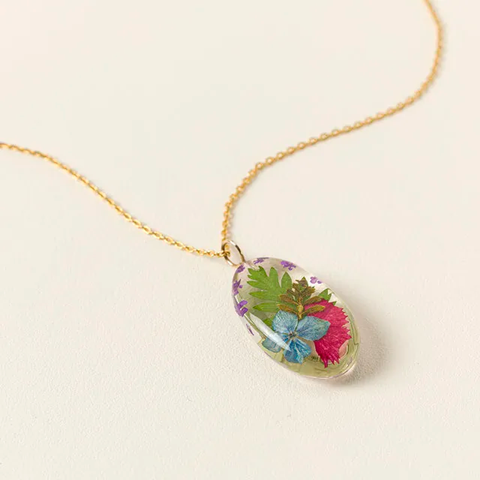 Mother and Daughter Flower Necklace by Belart