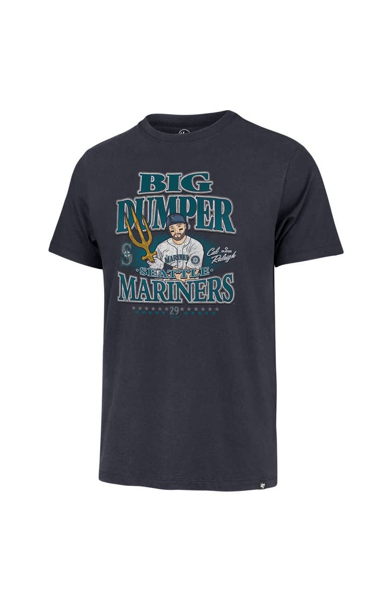 '47 Men's '47 Cal Raleigh Navy Seattle Mariners Player Graphic T-Shirt, Alternate, color, Navy
