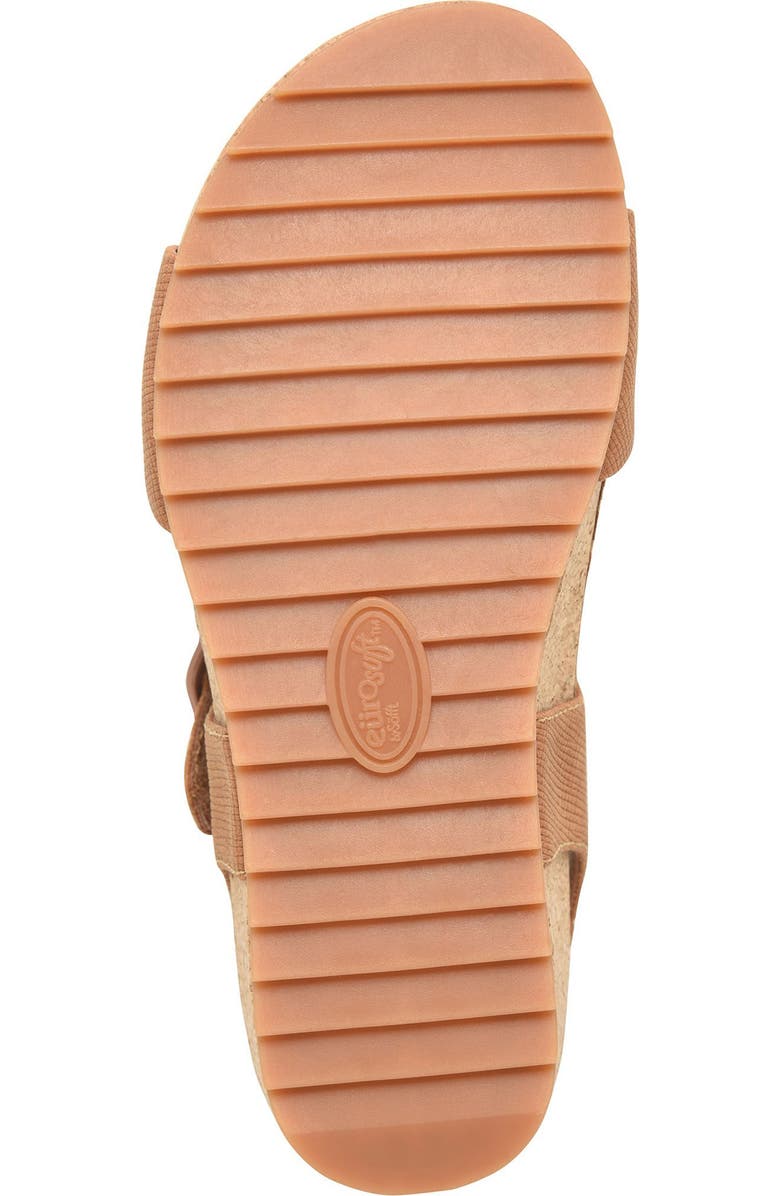 EUROSOFT Glinda Cork Wedge Sandal, Alternate, color, Cognac
