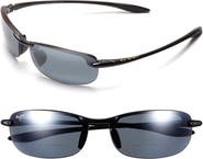 Maui Jim Makaha 64mm Polarized Oversize Round Sunglasses