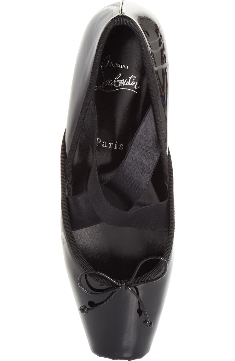 Christian Louboutin Cassiasticina Ballet Flat, Alternate, color, Black/ Black