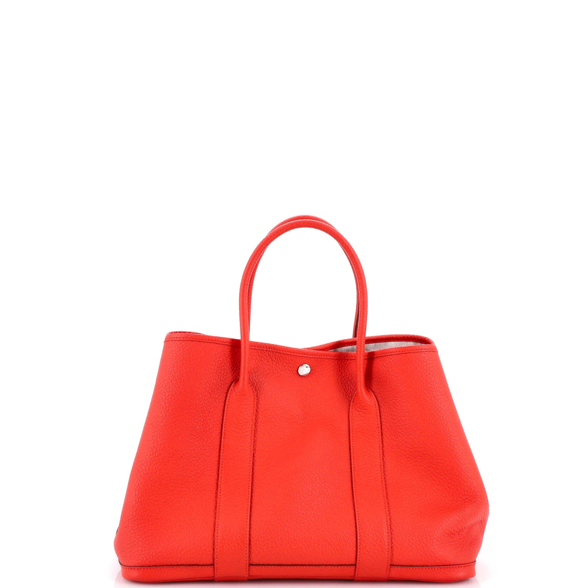 Pre-Owned Hermes Garden Party Tote Leather 36, Alternate, color, Rouge Tomate