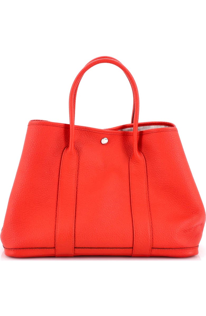 Pre-Owned Hermes Garden Party Tote Leather 36, Alternate, color, Rouge Tomate
