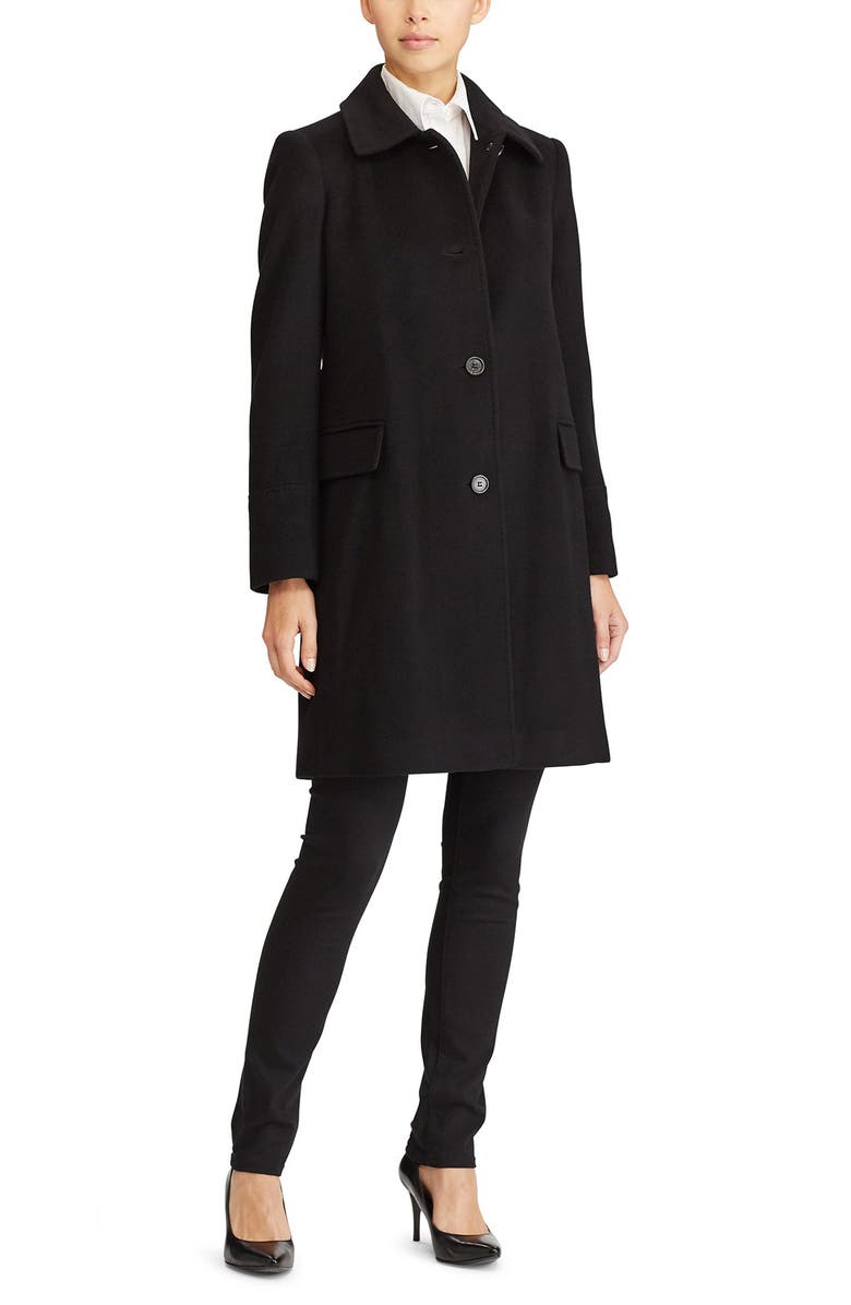 Lauren Ralph Lauren Cashmere & Wool Walking Coat, Alternate, color,