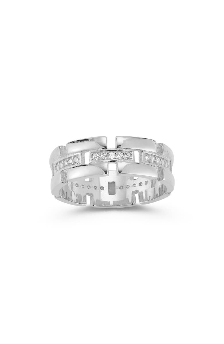 CHLOE AND MADISON Cubic Zirconia Link Ring, Alternate, color, 
