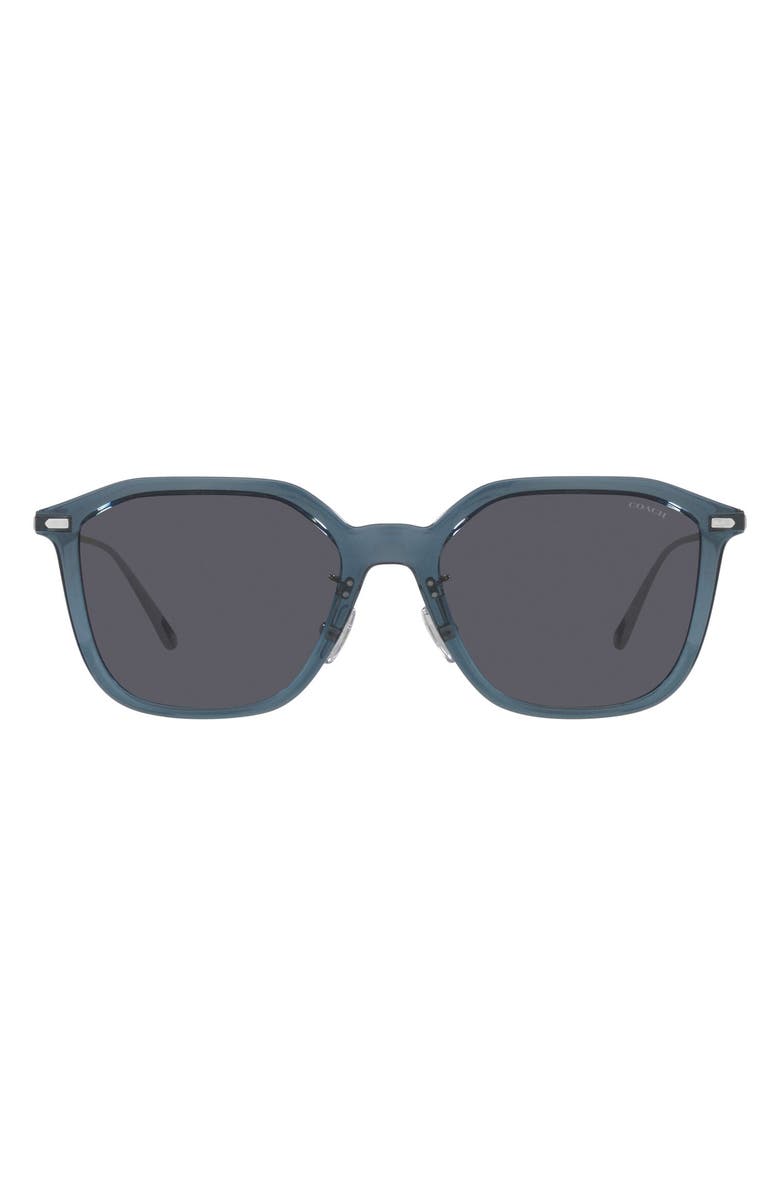 COACH 55mm Geometric Sunglasses, Main, color, 