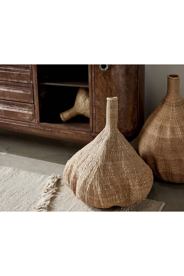 Long-Necked Ilala Garlic Gourd Basket, Alternate, color, Natural - Large