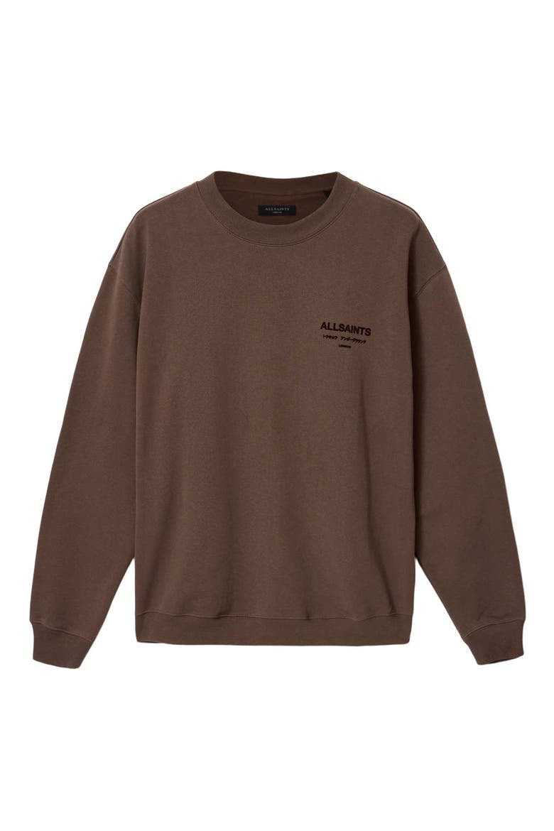 Xander Crewneck Sweatshirt, Alternate, color, BITTER BROWN
