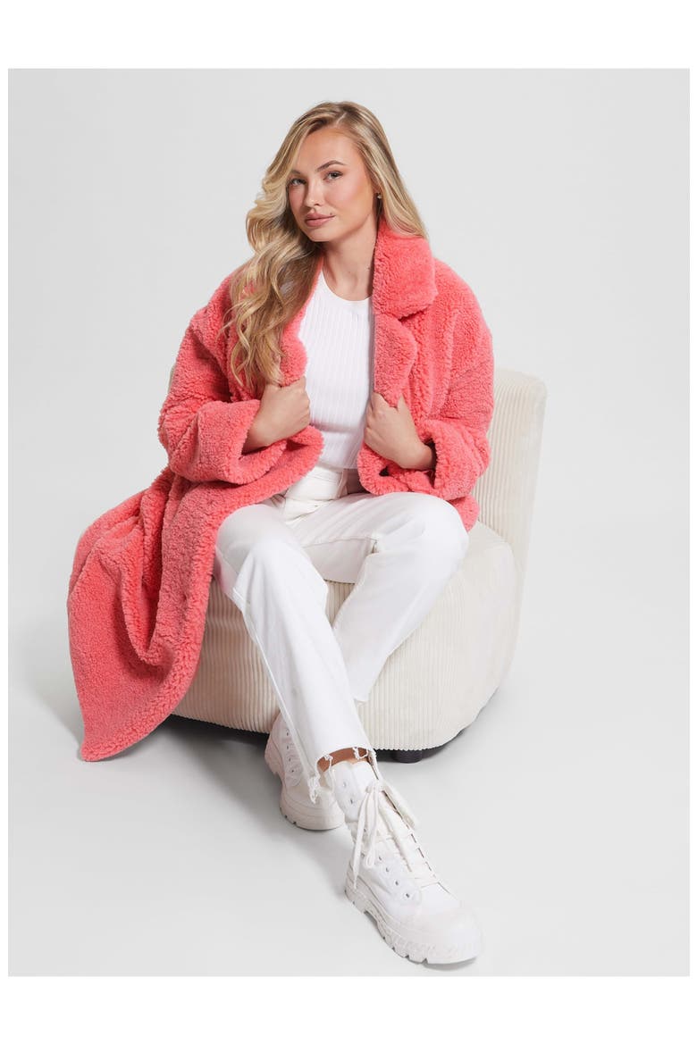 Alina Teddy Coat, Alternate, color, REVIVAL ROSE