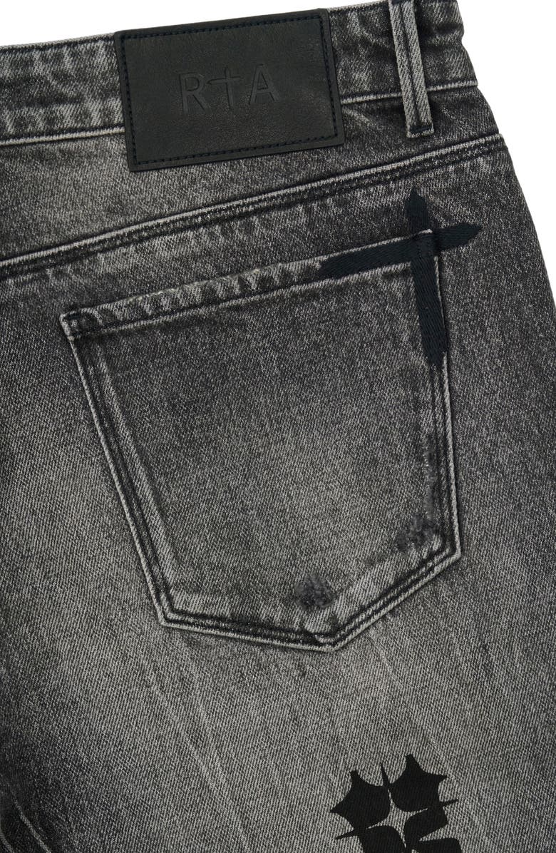 RtA Bryant Ripped Skinny Jeans, Alternate, color,
