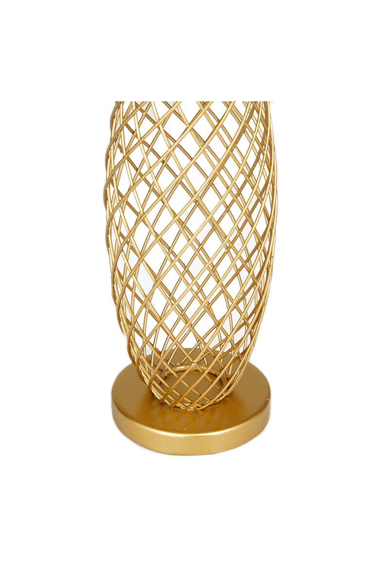 VIVIAN LUNE HOME Goldtone Metal Pineapple Fruit Sculpture, Alternate, color, Gold