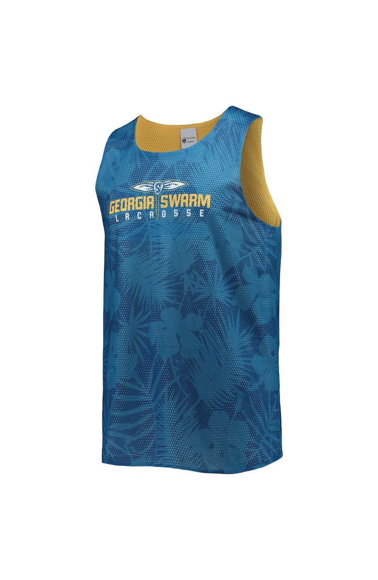 FOCO Men's FOCO Yellow/Navy Georgia Swarm Reversible Mesh Tank Top, Alternate, color, Yellow