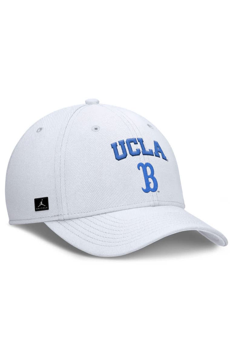Jordan Brand Men's Jordan Brand White UCLA Bruins 2025 On-Field Rise Performance Flex Hat, Alternate, color, White